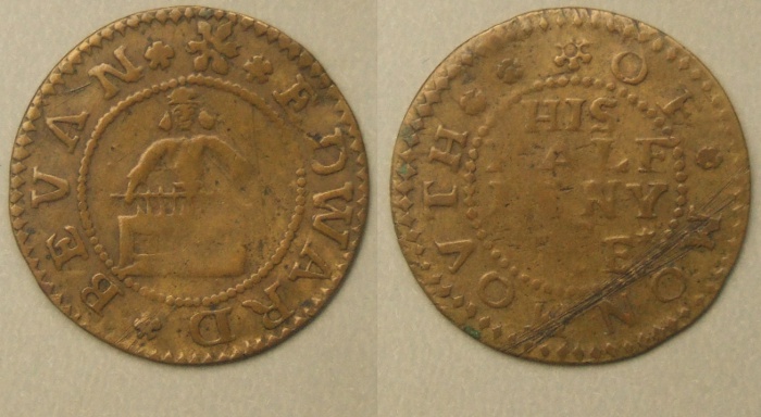 Monmouth, Edward Bevan halfpenny token